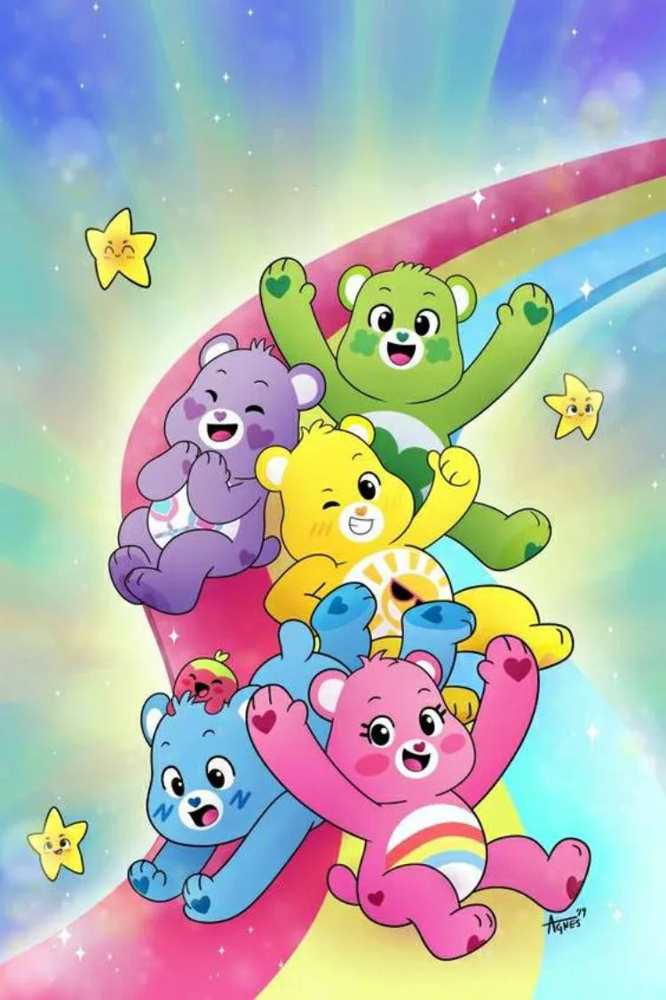 Cute Rainbow Bears Diamond Painting Pictures Puzzle Cross Stitch Mosaic Embroidery Wall Decoration 5D DIY Art Gift Offers