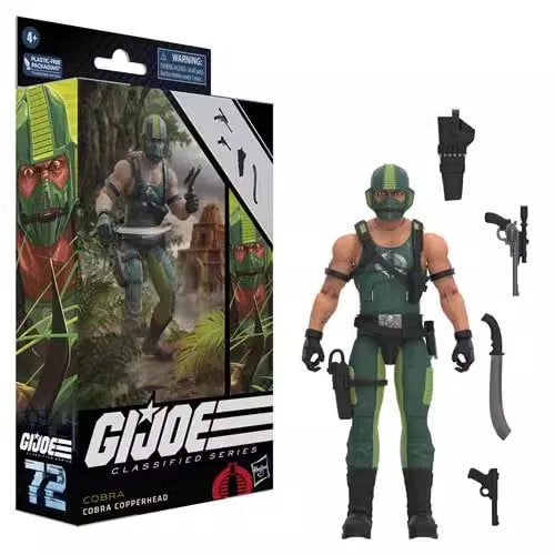 Genuine G.I. Joe Gi Joe Classified Series Red Eybazuka Cobra Copperhead Action Figure Scrap Iron Swing Dance Sailor Snake Toy