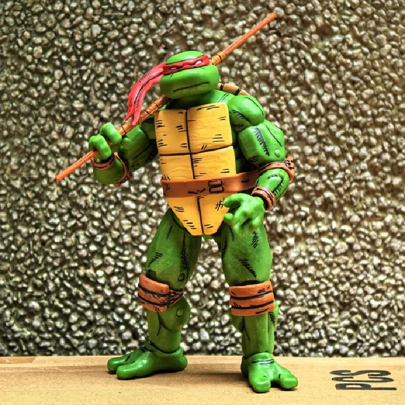New NECA Release Ninja Turtles Back to New York Four Set Action Figures Collectible Toy for Fans and Hobbyists Model Digital Toy