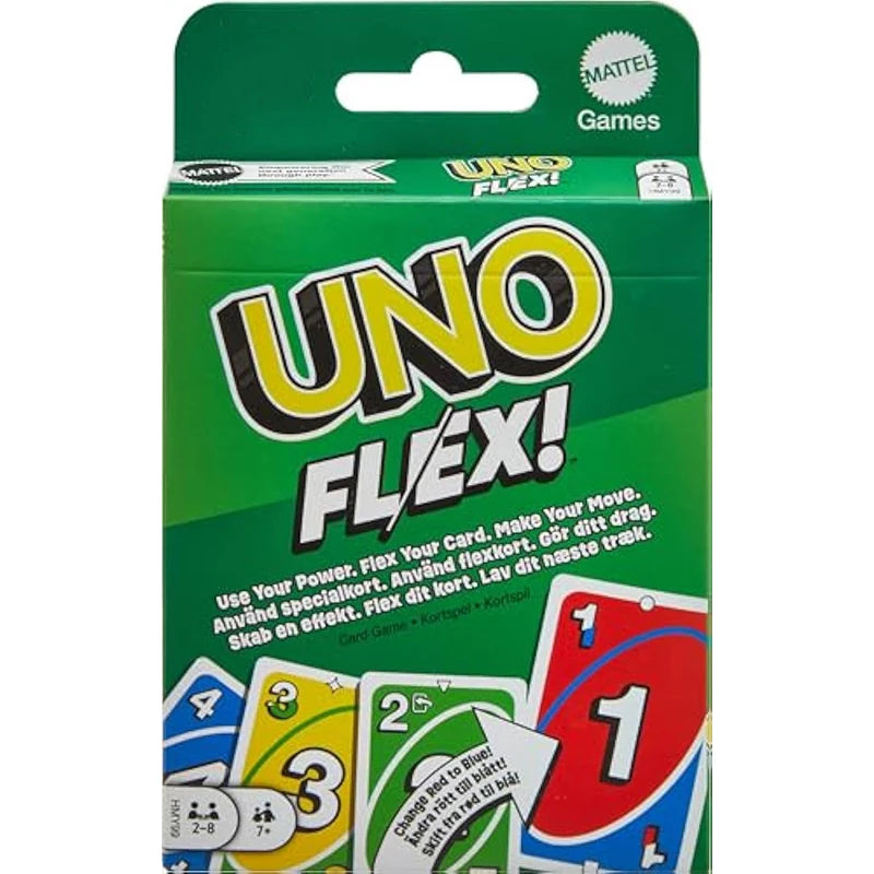 Hot Sale Mattel Uno Flip! Flex Dos Games No Mercy Cards Game Family Funny Entertainment Board Games Multiplayer Poker Game Gifts