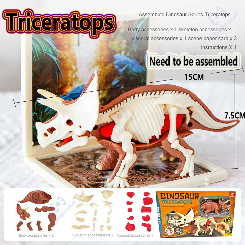 Jurassic World Kids Dinosaur Toy DIY Fossil Archaeology Excavation Kit Skeletons Dig Stem Science Educational Toys for Children