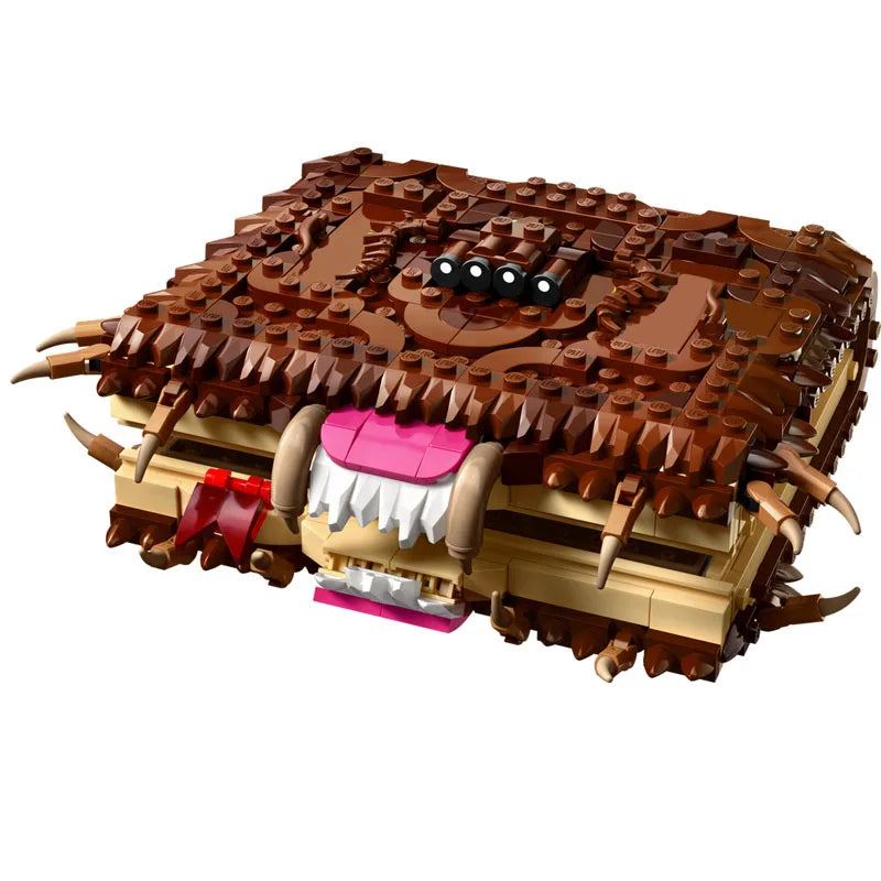 519PCS Harryes Potter Theme Chomping Monster Book Model Magical Creatures Care MOC DIY Building Blocks Birthday Toys Gift