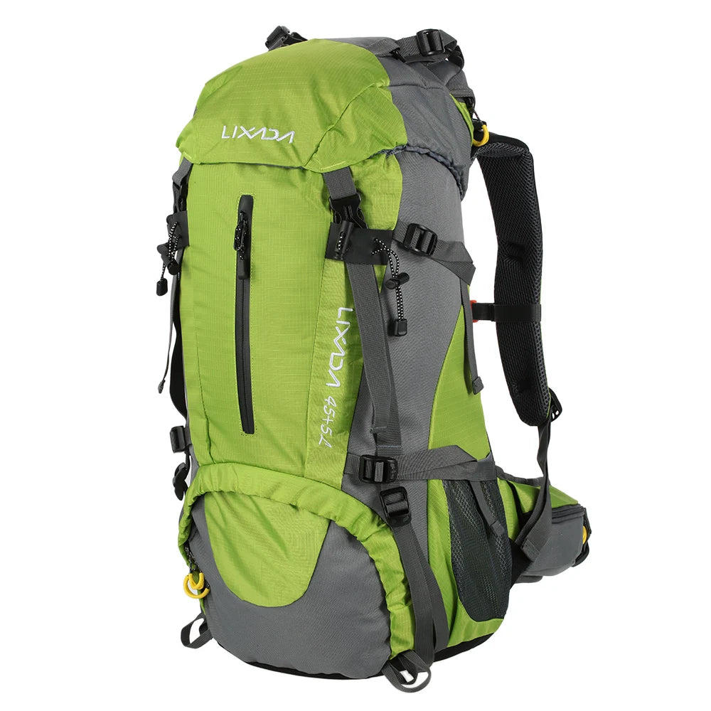 50L Waterproof Outdoor Sport Hiking Camping Travel Backpack Pack Mountaineering Climbing Trekking Bag Knapsack with Rain Cover