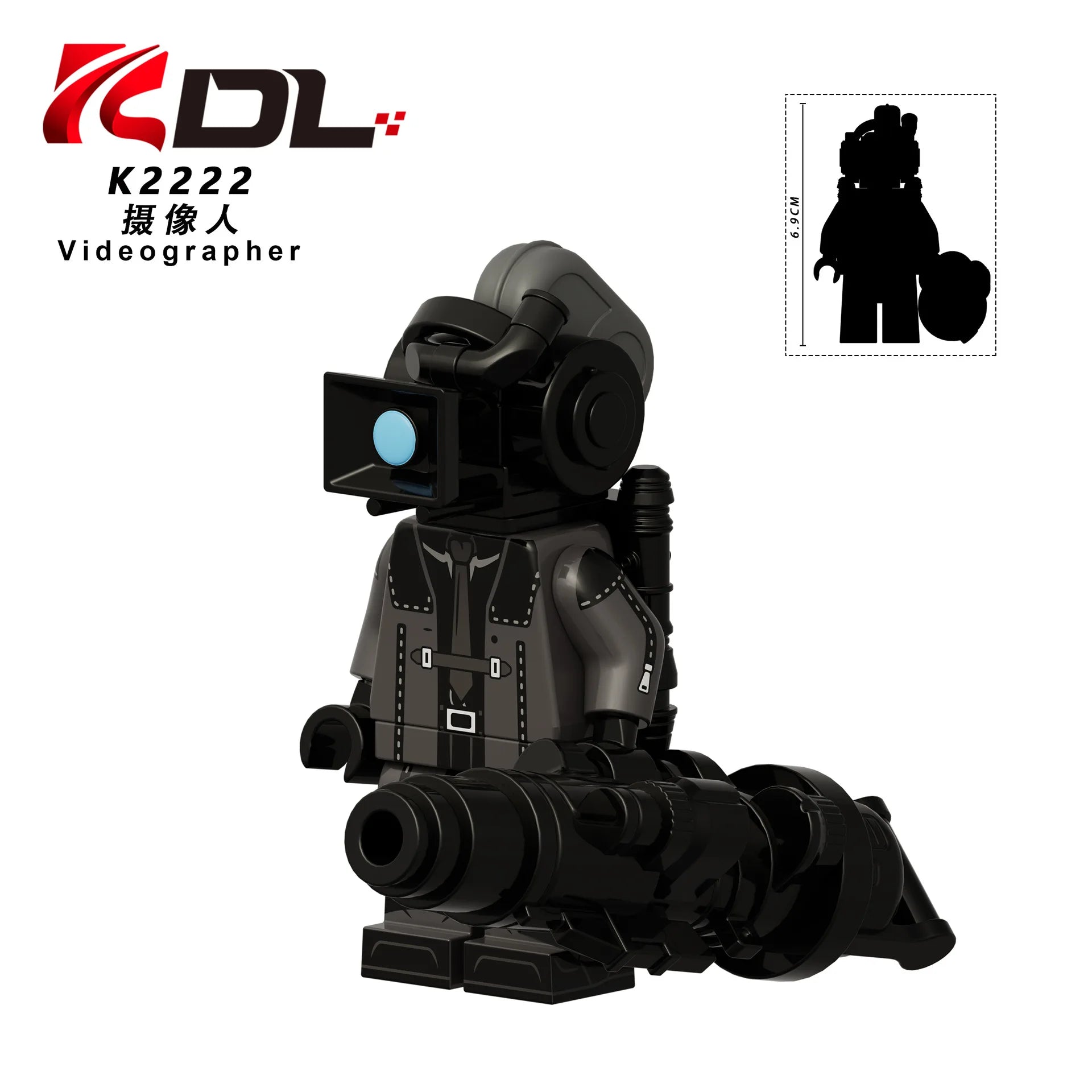 4CM Skibidi Toilet Man Mini Figure Monitor Building Blocks Audio Camera Man Toys Boy Children Christmas Birthday Gift