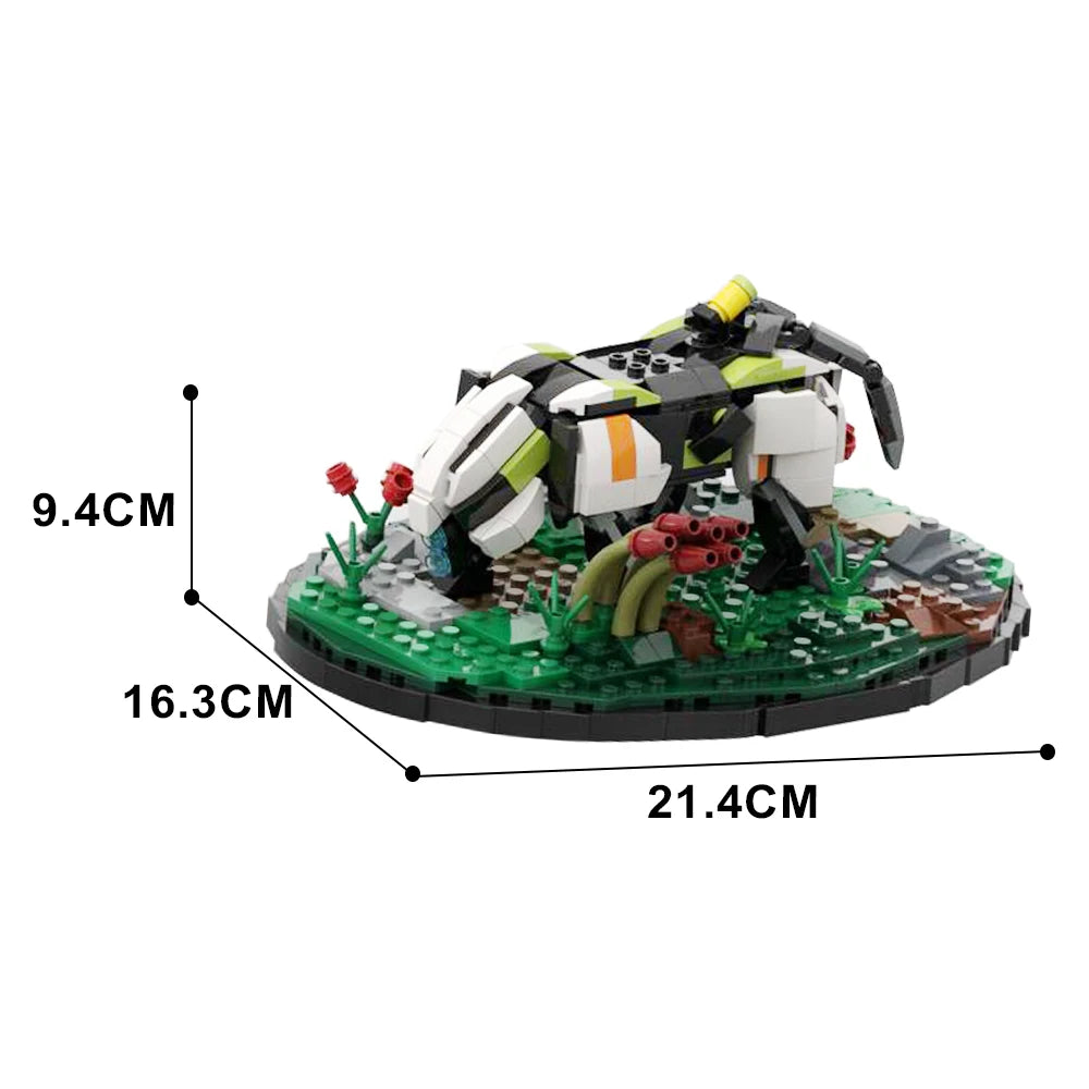 Gobricks Moc Horizon Zero Dawn Shell-Walker Stormbird Sawtooth Watcher Longleg Bricks DIY Sunwing Building Blocks Toy Gift