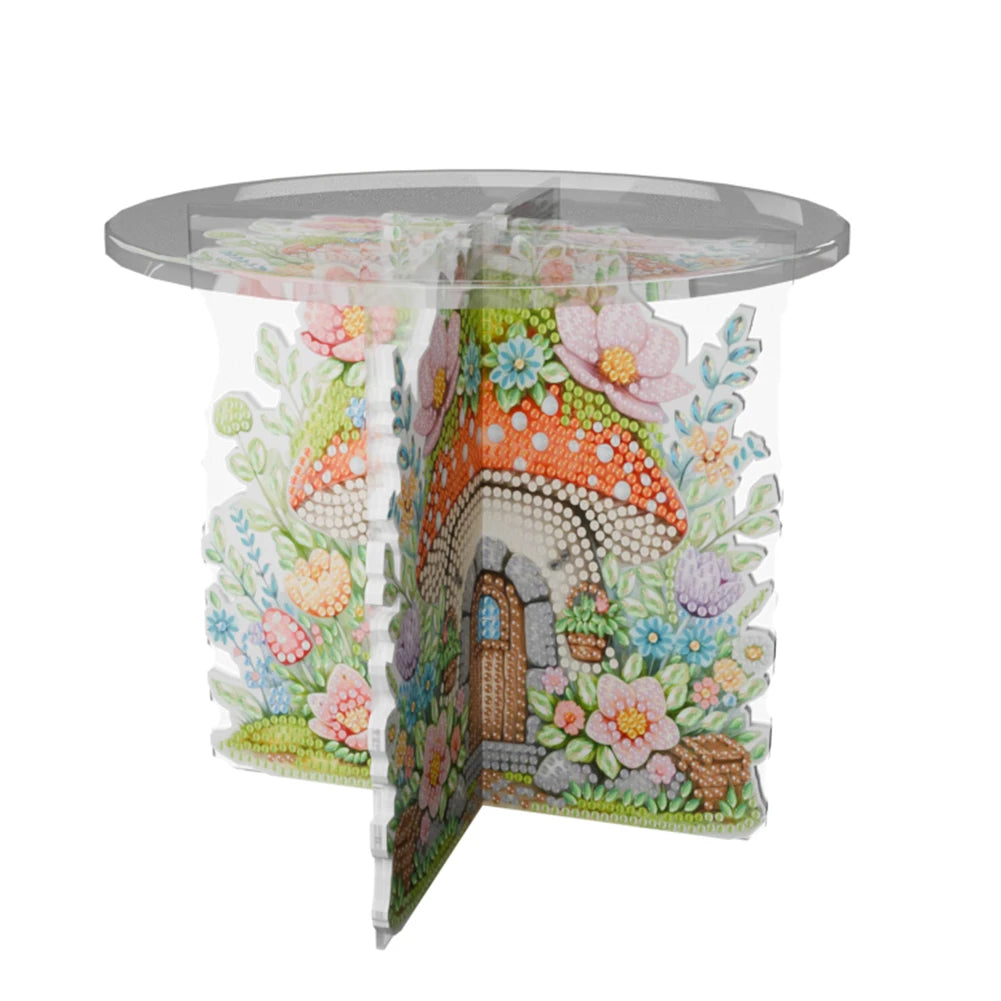 Acrylic Butterfly Potted Plant Holder Rack Rhinestones Plant Display Shelf Diamond Painting Plant Corner Stand for DIY Art Craft