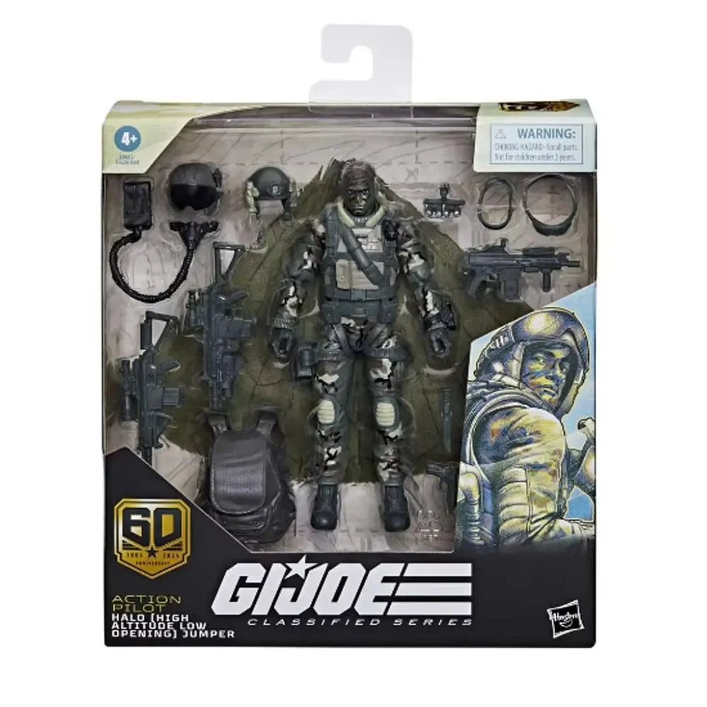 【In Stock】 Hasbro Original Gi Joe Classified Series 60Th Anniversary Action Halo Jumper Action Figure Model Toy Gift Collection