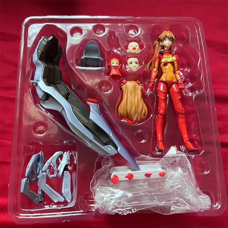 Max Factory figma 084 Soryu Asuka Langrey figma 079 Makinami Mari Illustrious figma 019 Ayanami Rei Action Anime Figure Toy gift