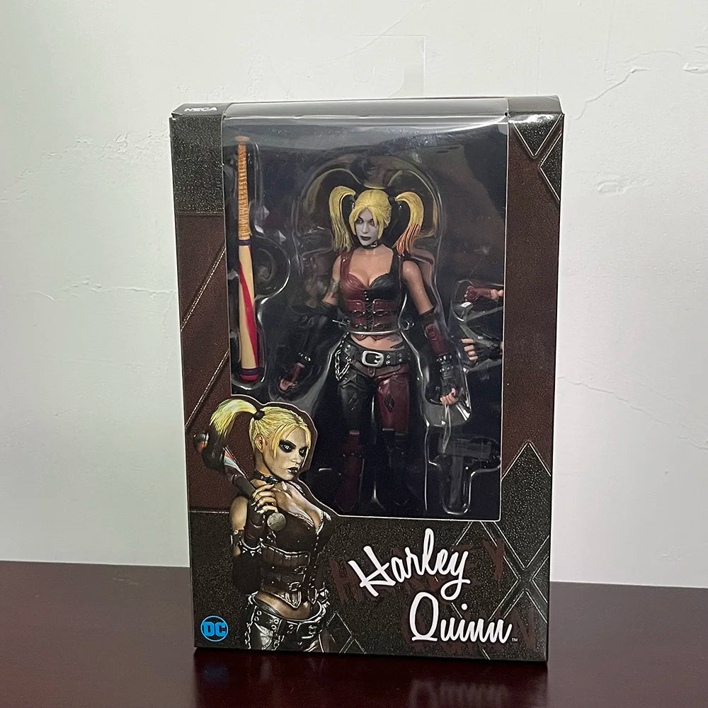 Neca Batman Joker Figure Mafex Supermen Harley Quinn Action Figure Cartoon Classic Roles Collectable Model Birthday Toys