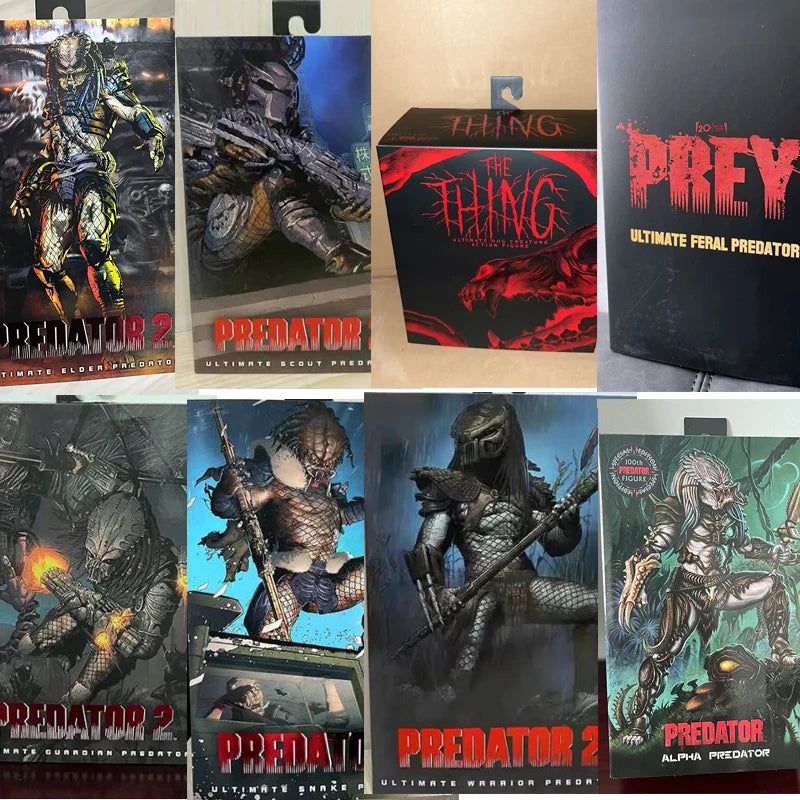 NECA Elder Snake Ahab Shaman Ultimate Scout Warrior Feral Battle Drmaced City Jungle Hunter Predators Action Figure