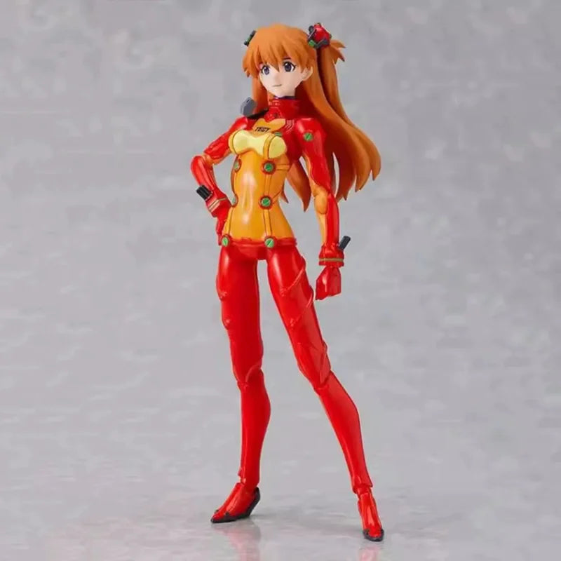Max Factory figma 084 Soryu Asuka Langrey figma 079 Makinami Mari Illustrious figma 019 Ayanami Rei Action Anime Figure Toy gift