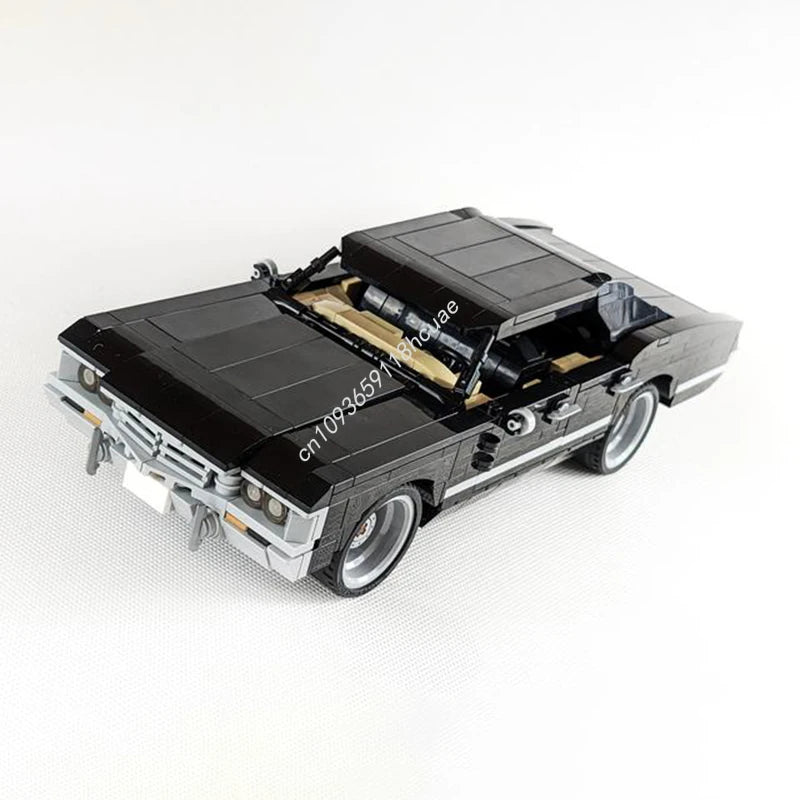 925pcs Moc Classic Movie Vehicles Chevroleted Impala Supernatural Car Building Model Blocks Kids Educational Bricks Toy present