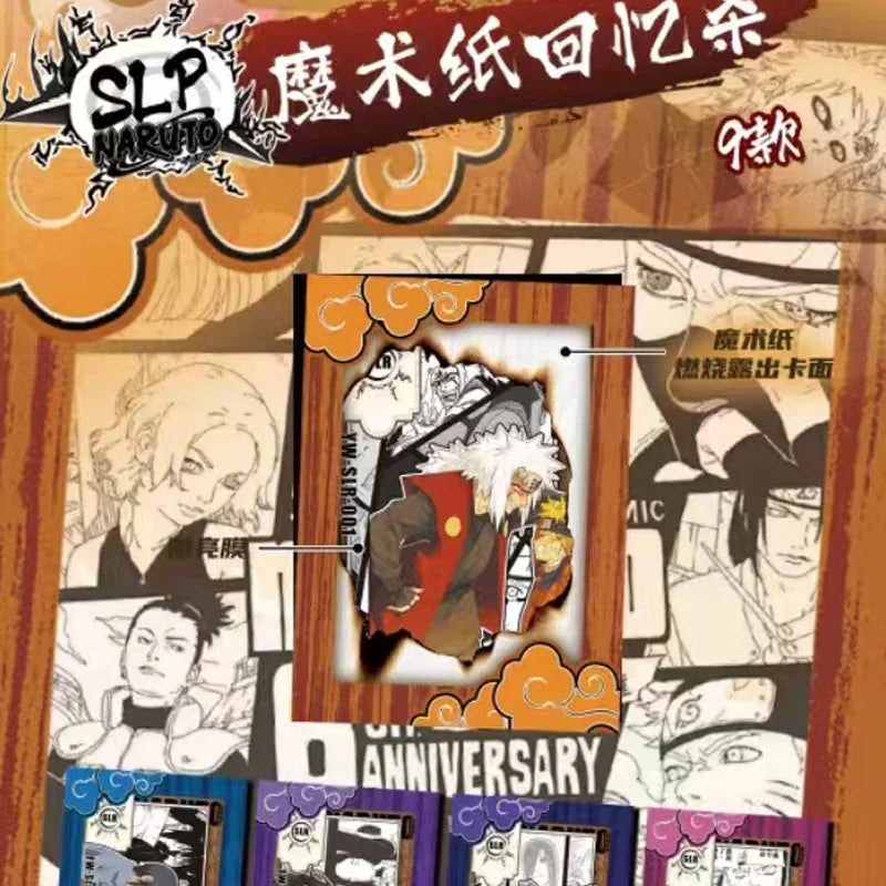 MOJI original Anime Naruto Series Cards The Ninja Road Of Konoha Rare CR Ninja World Collection Cards Toys for Children Gifts