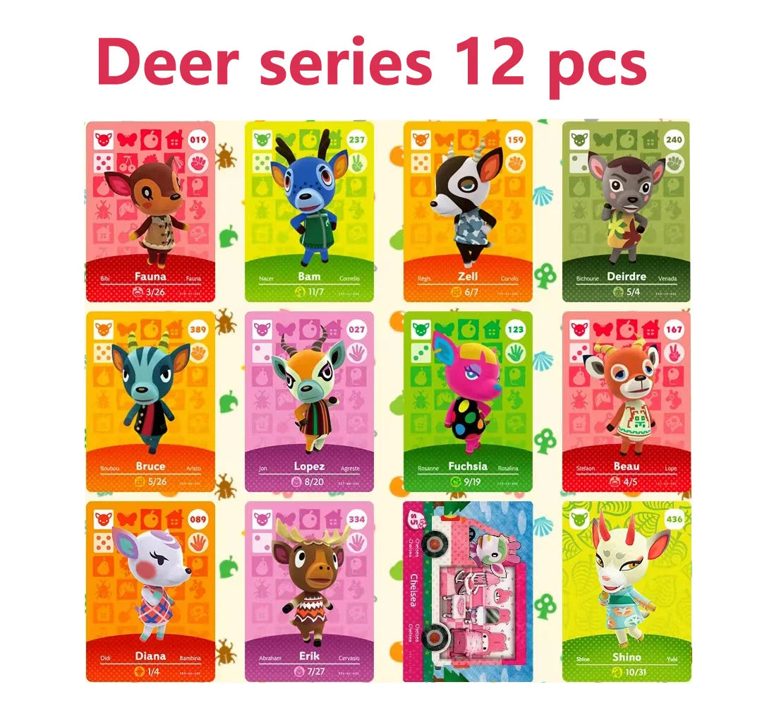 Hot Sanrio Game Animals Crossing New Horizons Amiibo Card Ankha Marshal Maple NS Switch 3DS Game NFC Cards Series 1 2 3 4 5