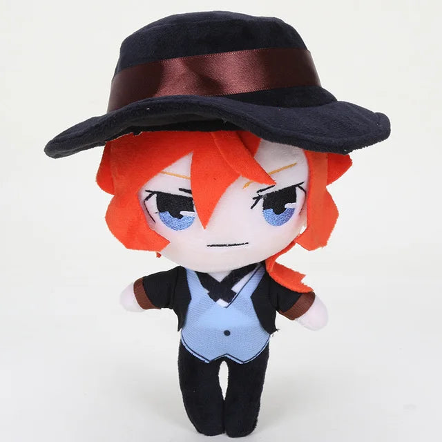 20cm Anime Bungou Stray Dogs Edogawa Rampo Plush Doll Dazai Osamu Nakahara Chuuya Nakajima Atsushi Stuffed Plushie Toys Doll