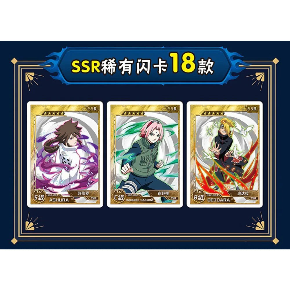 Genuine NARUTO Card For Children Fantasy Adventure Anime Nohara Rin Hatake Kakashi Limited Game Collection Card Toys For Family