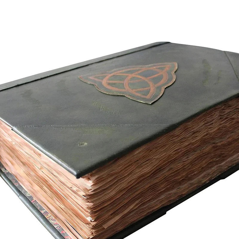 1pc Book Of Shadows Green Cover Bound Blank And Lined Journal 350 Pages Spells Records Spellbook Retro Gifts