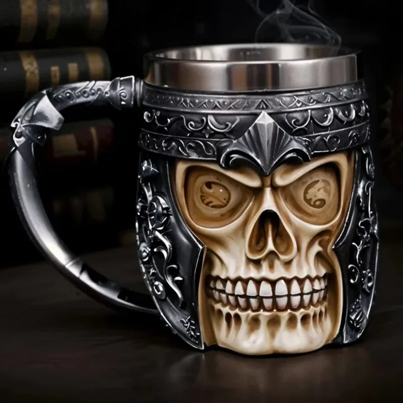 Coffee Cups Stainless Steel Viking Water Bottle Coffee Mug Large Capacity Insulated Mugs Bar Beer Mug Wine aza de café Drinkware