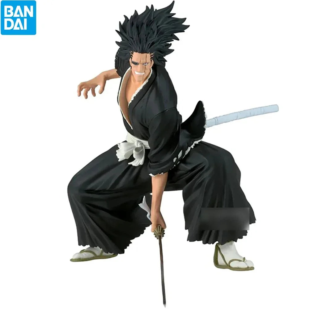 In Stock BANDAI Banpresto Vibration Stars BLEACH Zaraki Kenpachi 13cm Doll Collectible Anime Figure Model Toy Gift