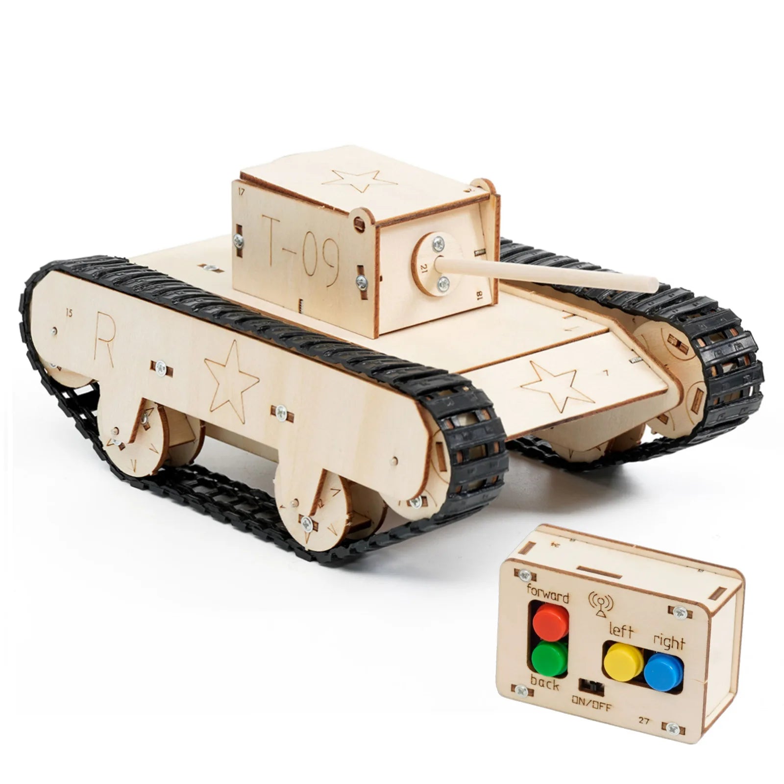 DIY Remote-controlled Swerving Tank Model Science Experimental Tool Kit Educational Toys Small Production for School Kids