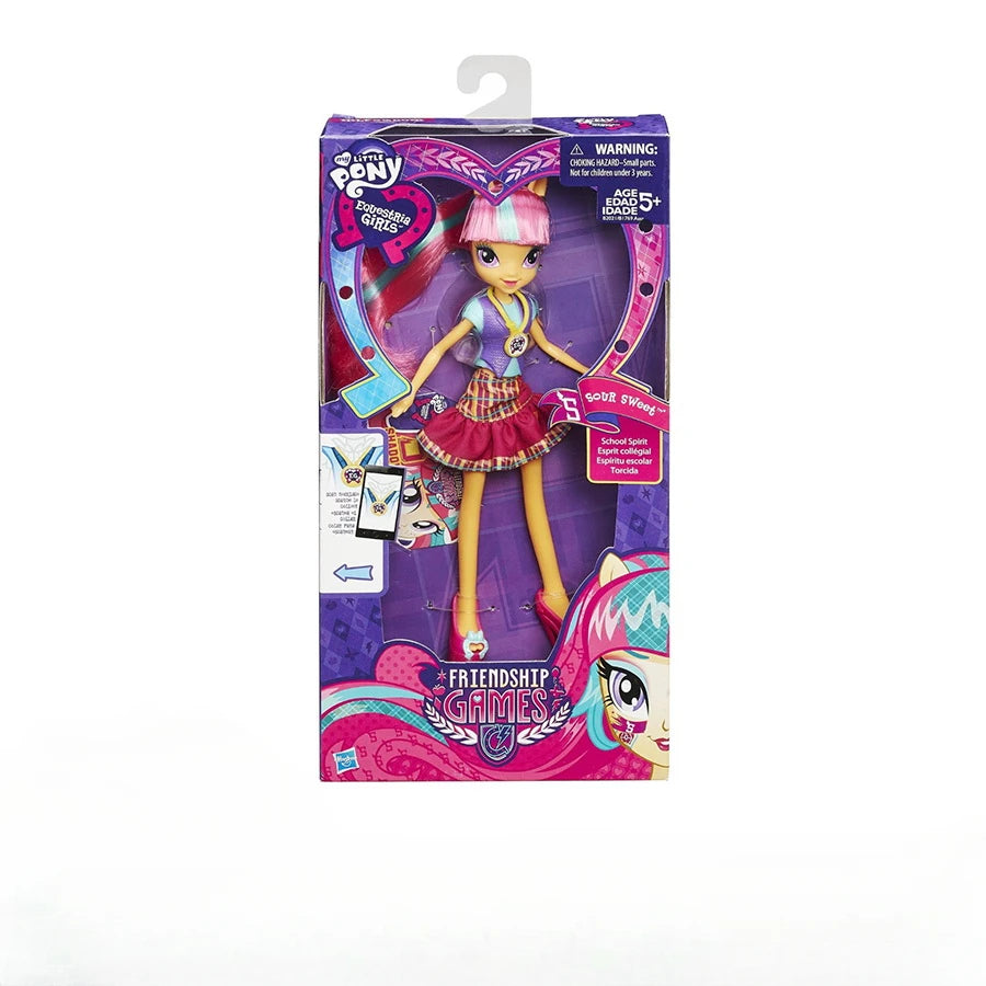 Hasbro Anime My Little Pony Equestria Girls Twilight Sparkle Rainbow Dash Applejack Gifts for Children Action Figure Model Toys