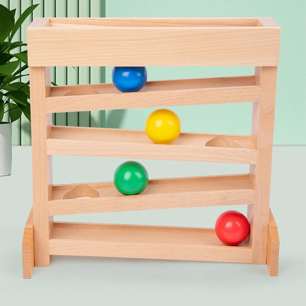 Montessori Tracker Ball Maze Montessori Tracker Ball Drop Toys Great Birthday Gift Wooden Ball Tracker for Babies for Boys Girls
