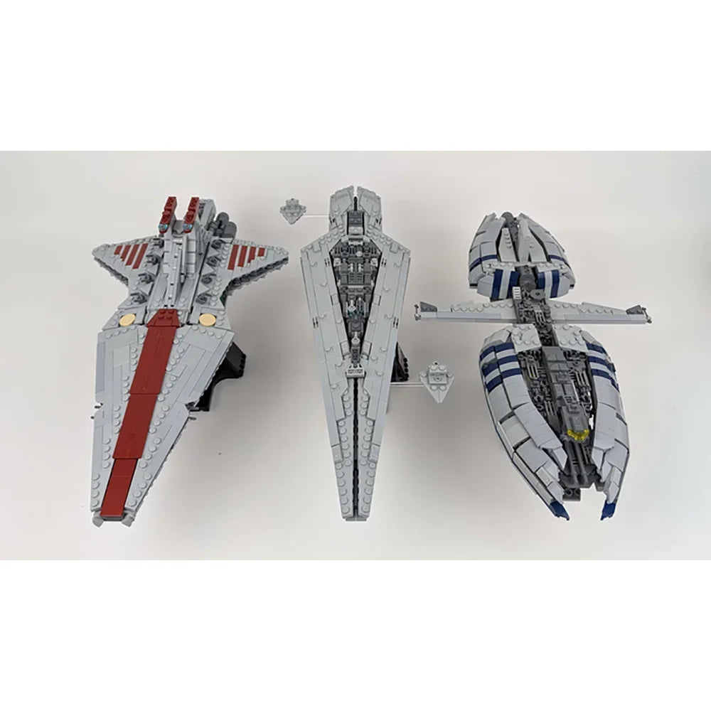 MOC The Catapult Machine Spacecraft Classic Model Bricks for Children, Frigate Holiday Gift, Building Assembled Bricks