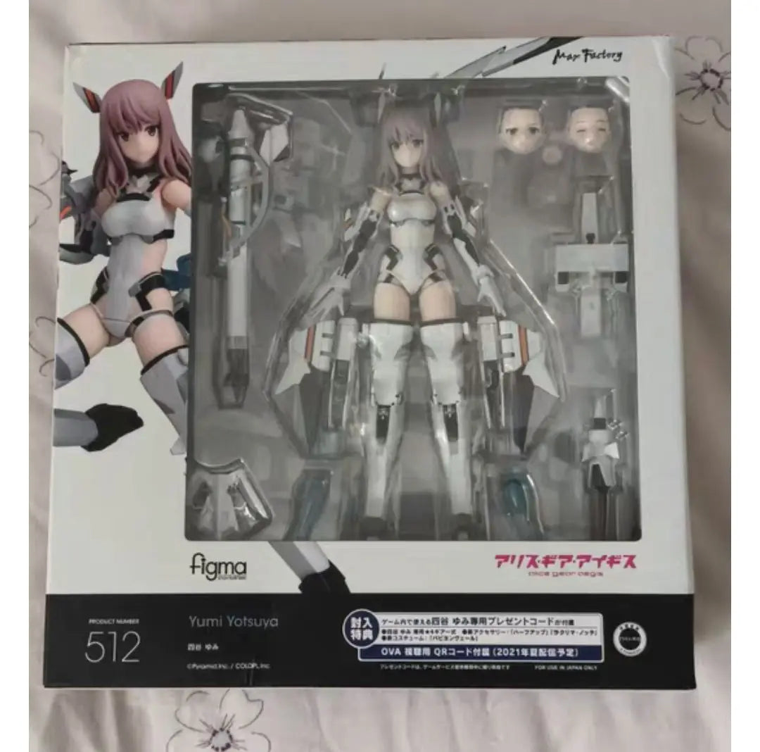 in stock Anime Action Figure 100% Original Figma 512 Alice Gear Aegis Yumi Yotsuy Collectible Model Toys gift for Fans