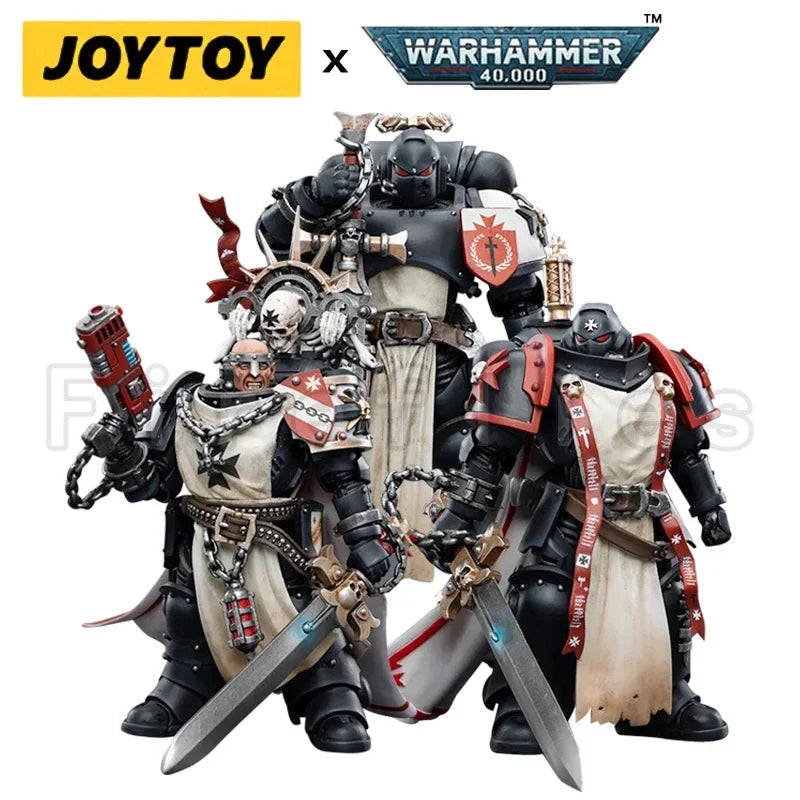 1/18 JOYTOY Action Figure 40K Black Templar Figures And Mecha Anime Collection Model Toy