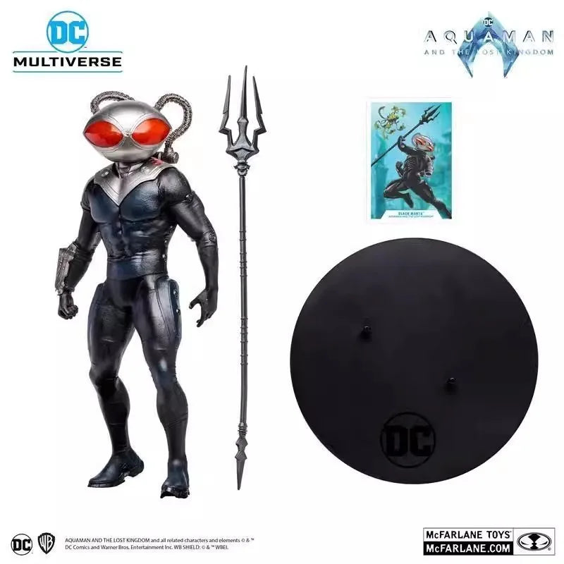 McFarlane Genuine Version, Aquaman 2: The Lost Kingdom Action Figures: Movable Black Manta and Tempest Seahorse, DC Peripheral