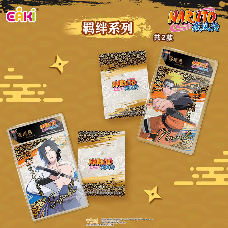 Genuine Naruto Cards Box Anime Figure Card with Card Bricks Uzumaki Sasuke Collection Flash Card Toy Game Hobby Gift for Kids