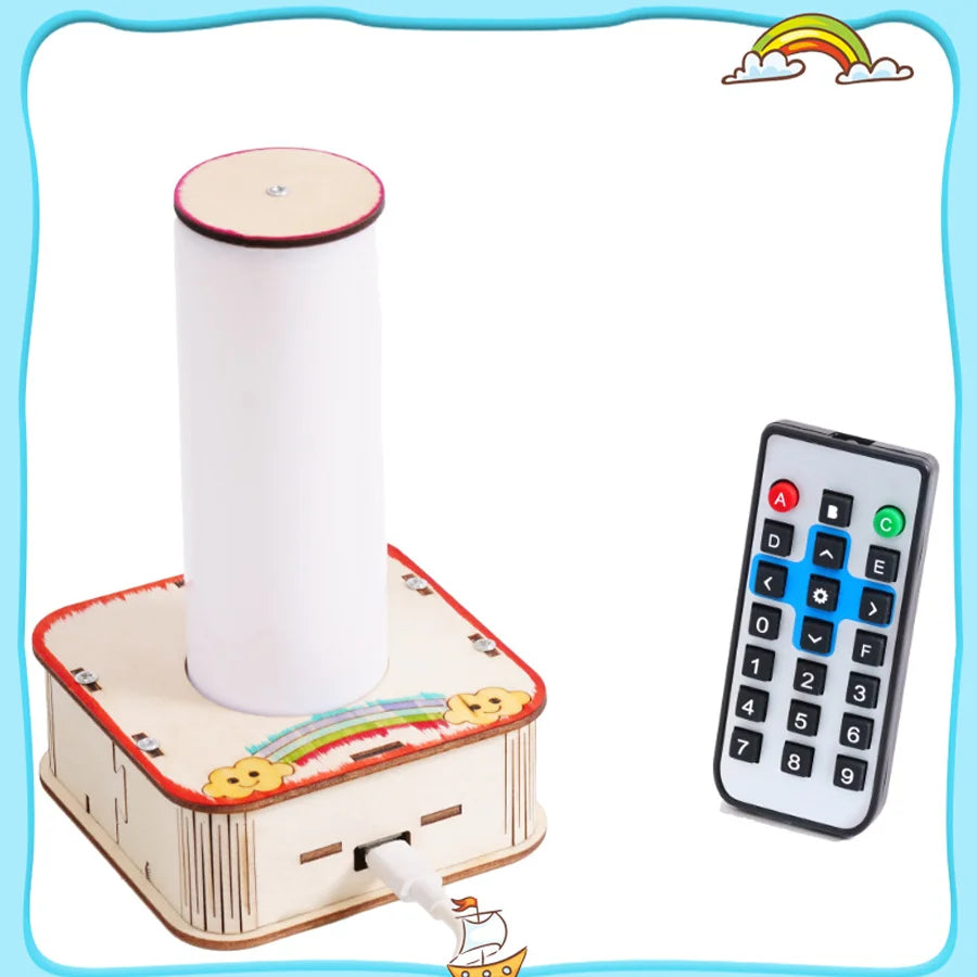 DIY Infrared Remote Control Dazzling Light Science Toys Physical Model Assembly Technology Experiment Toy Project for School