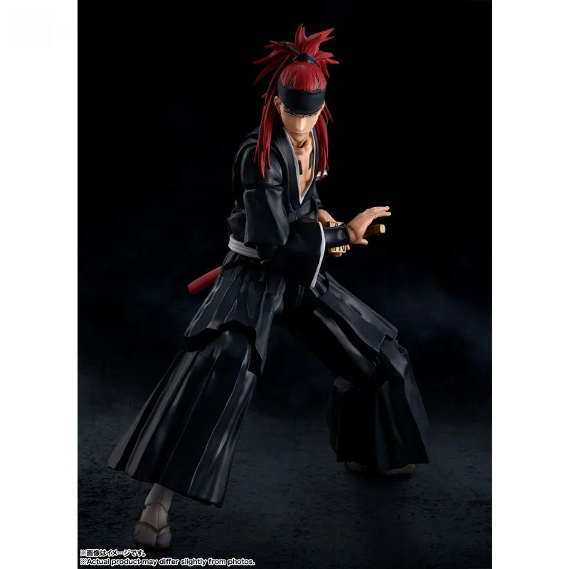 Bandai Original Genuine Figure Bleach Model Kit Anime Figures SHF Abarai Renji Collection Action Figure Model Boys Toys Gifts