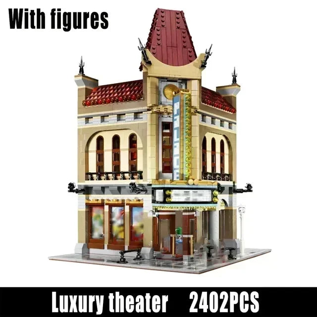 Creatoring Expert Pet Book Shop Town Hall Downtown Diner Model Moc Modular Building Blocks Brick Bank Cafe Corner Toys Parisian