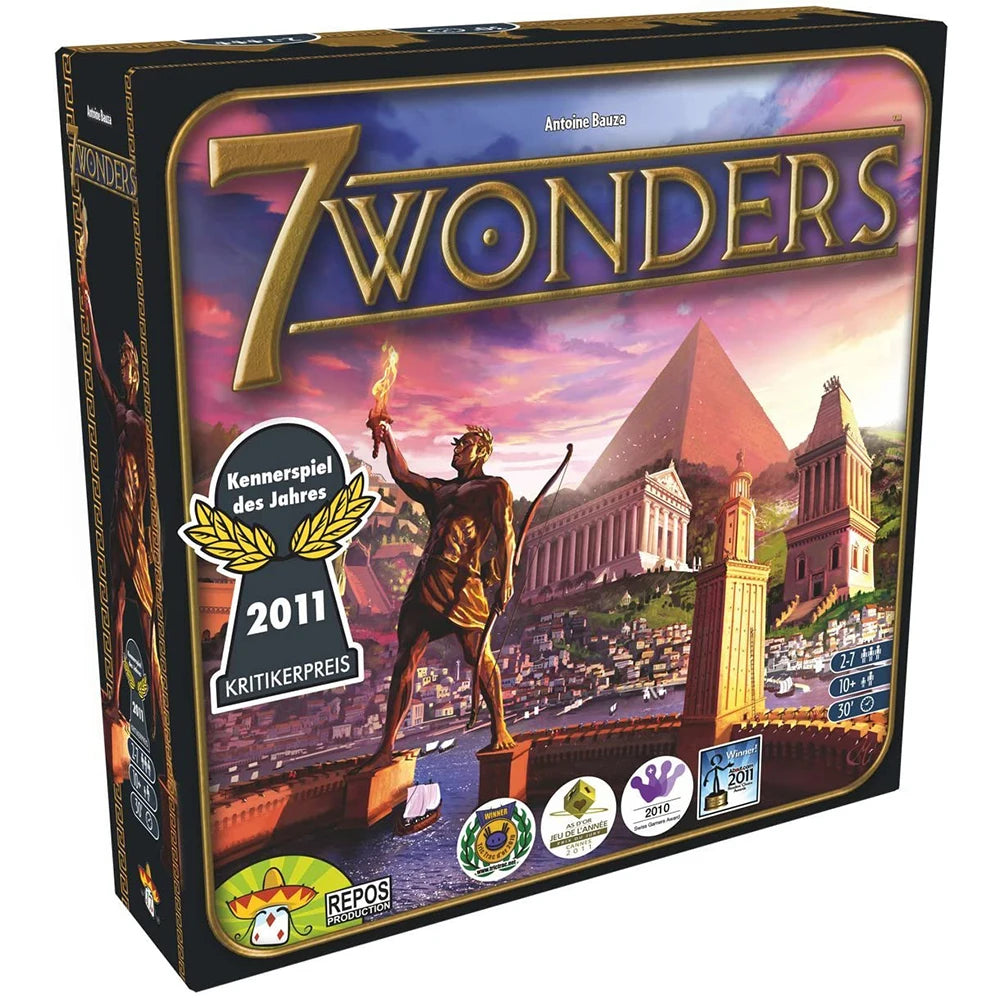 7 Wonders Board Game BASE GAME New Edition for Family Civilization and Strategy Board Game 7 Wonders Duel English