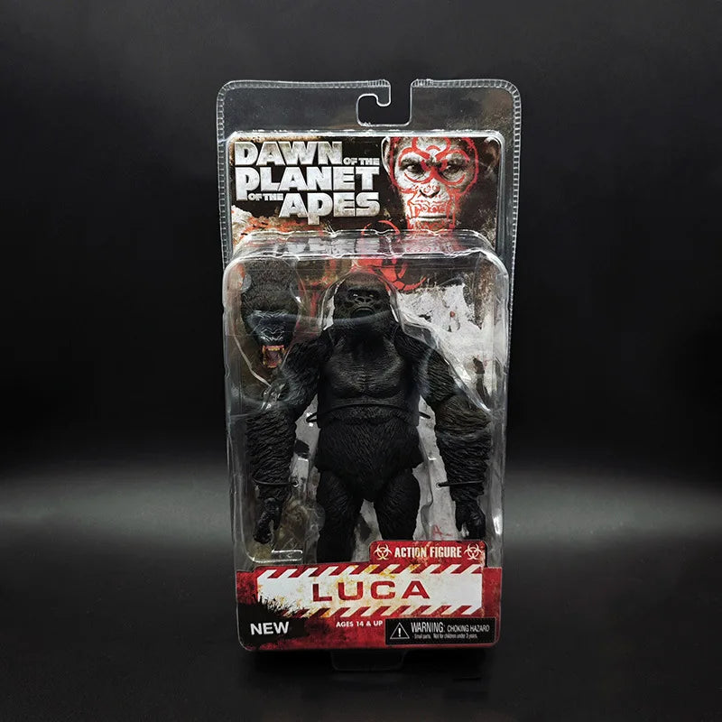 In stock NECA 1/12 Rise of Apes Caesar Kobaluka 7-inch Mobile Doll Figurine Anime Toy Model Collection Room Desktop Ornament