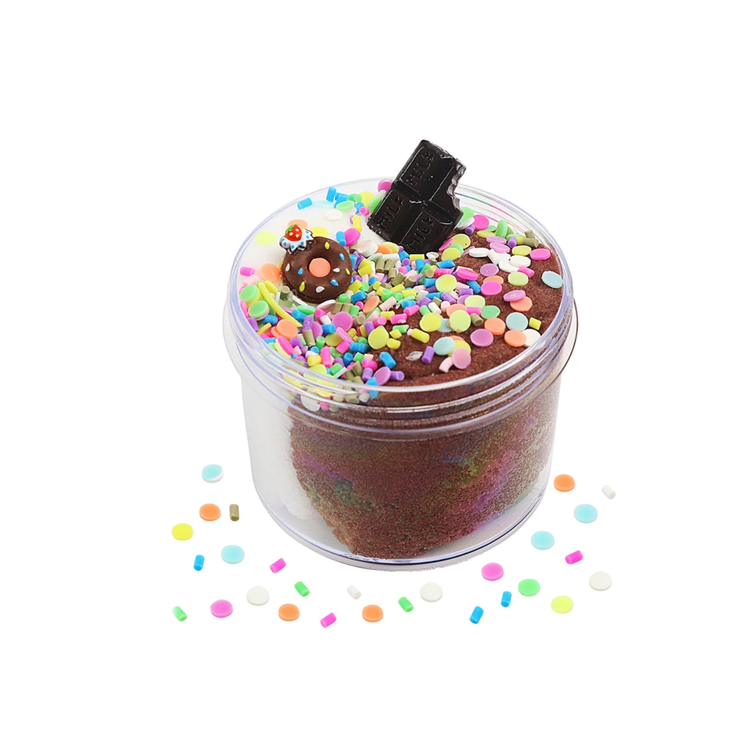 Crystal Mud Slime Cloud Silk Mud, Fruit Flavor and Odor DIY Slow Pressure Handmade Toy, Available in 6 Styles to Choose from