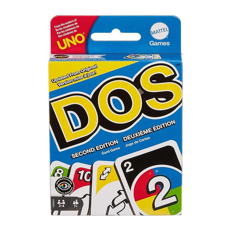 Hot Sale Mattel Uno Flip! Flex Dos Games No Mercy Cards Game Family Funny Entertainment Board Games Multiplayer Poker Game Gifts