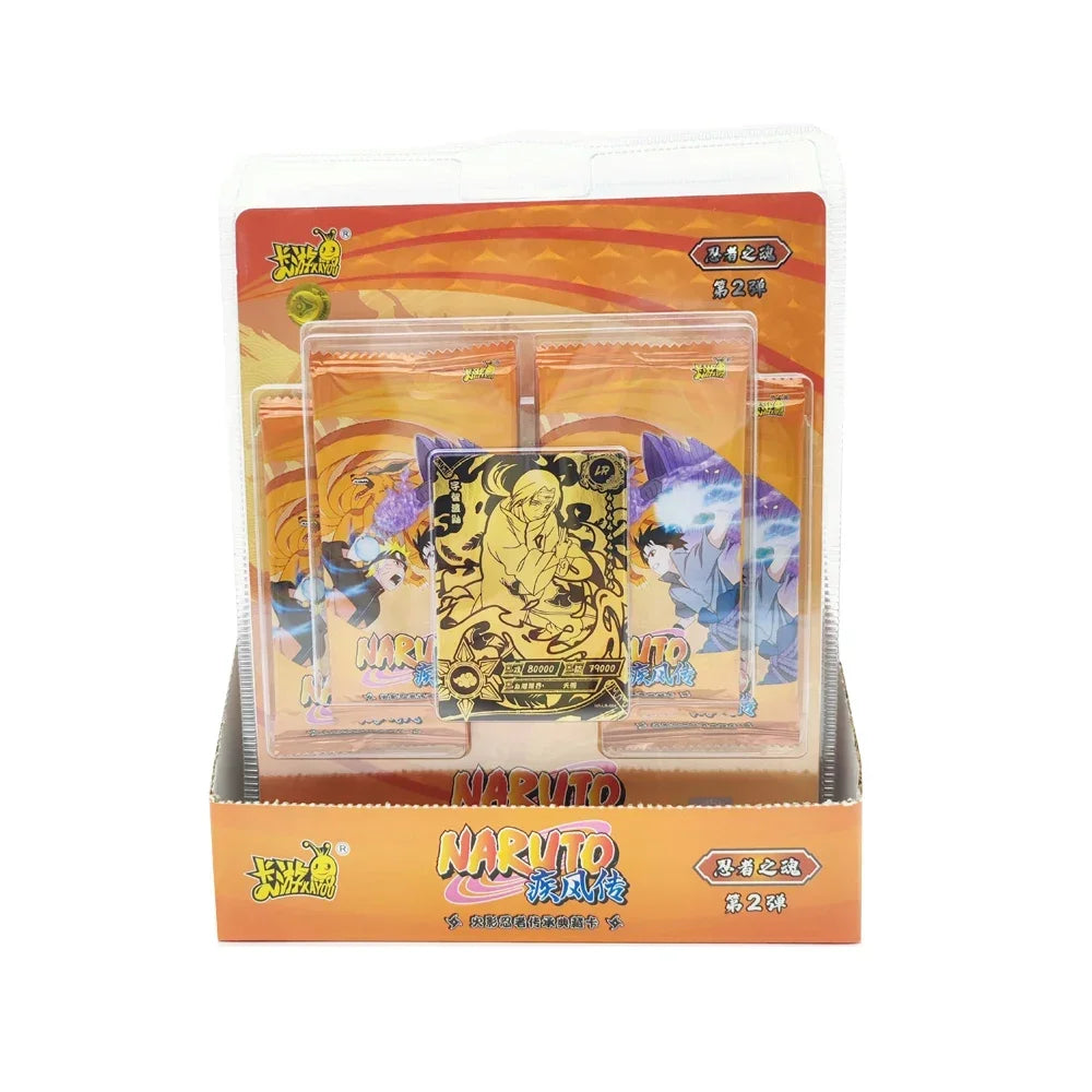 KAYOU Naruto Cards Vortex Collectible Card Games Anime Party Playing Toys Kids Album Collection Children Gift Hobby Boxes Paper