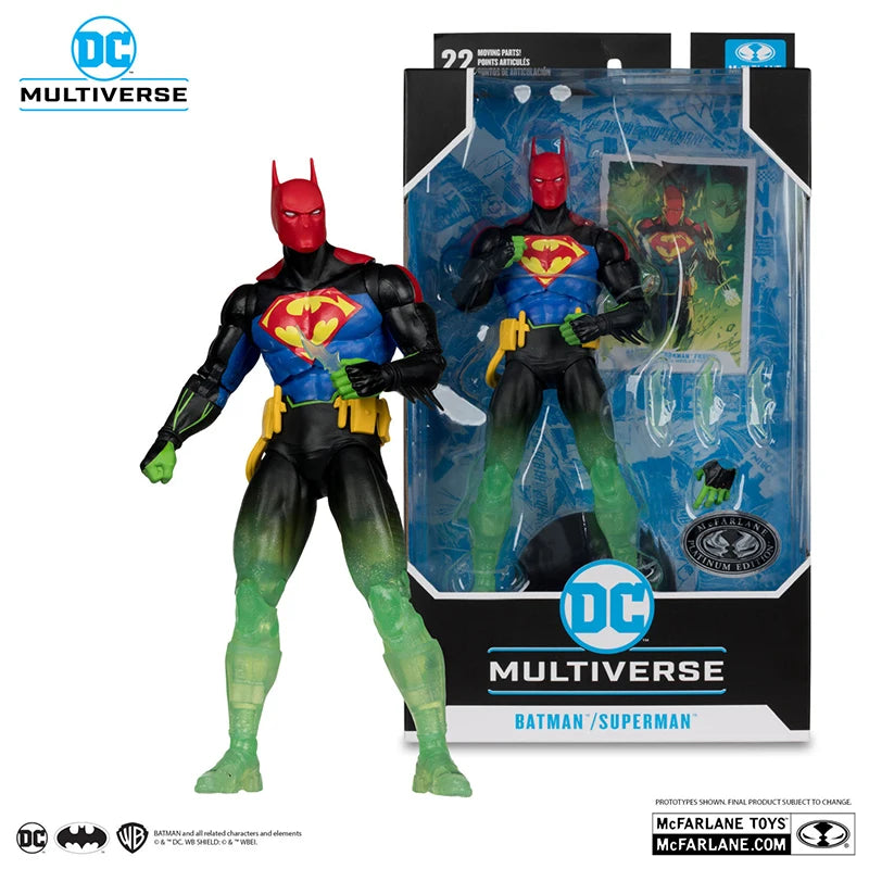 McFarlane Toys Sinestro/Commander Steel (JSA)/Red Hood/Superman Fusion 18cm Action Figure DC Multiverse Model Doll