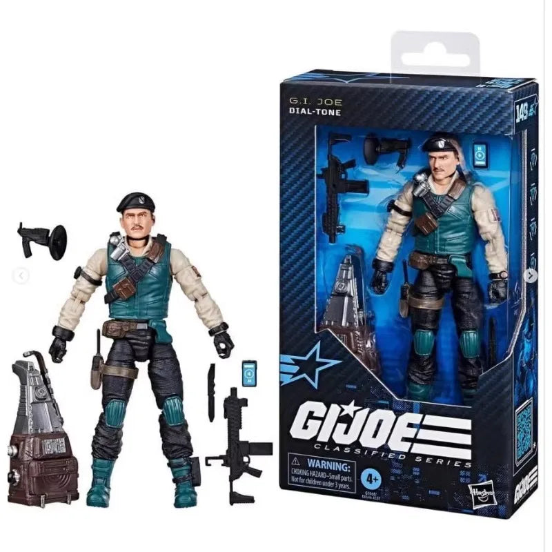 Hasbro in Stock Original G.I. Joe Anime Figure GI Joe Classified Series 6" 146 Cobra Zandar Action Figure Model Toy Hobby Gift