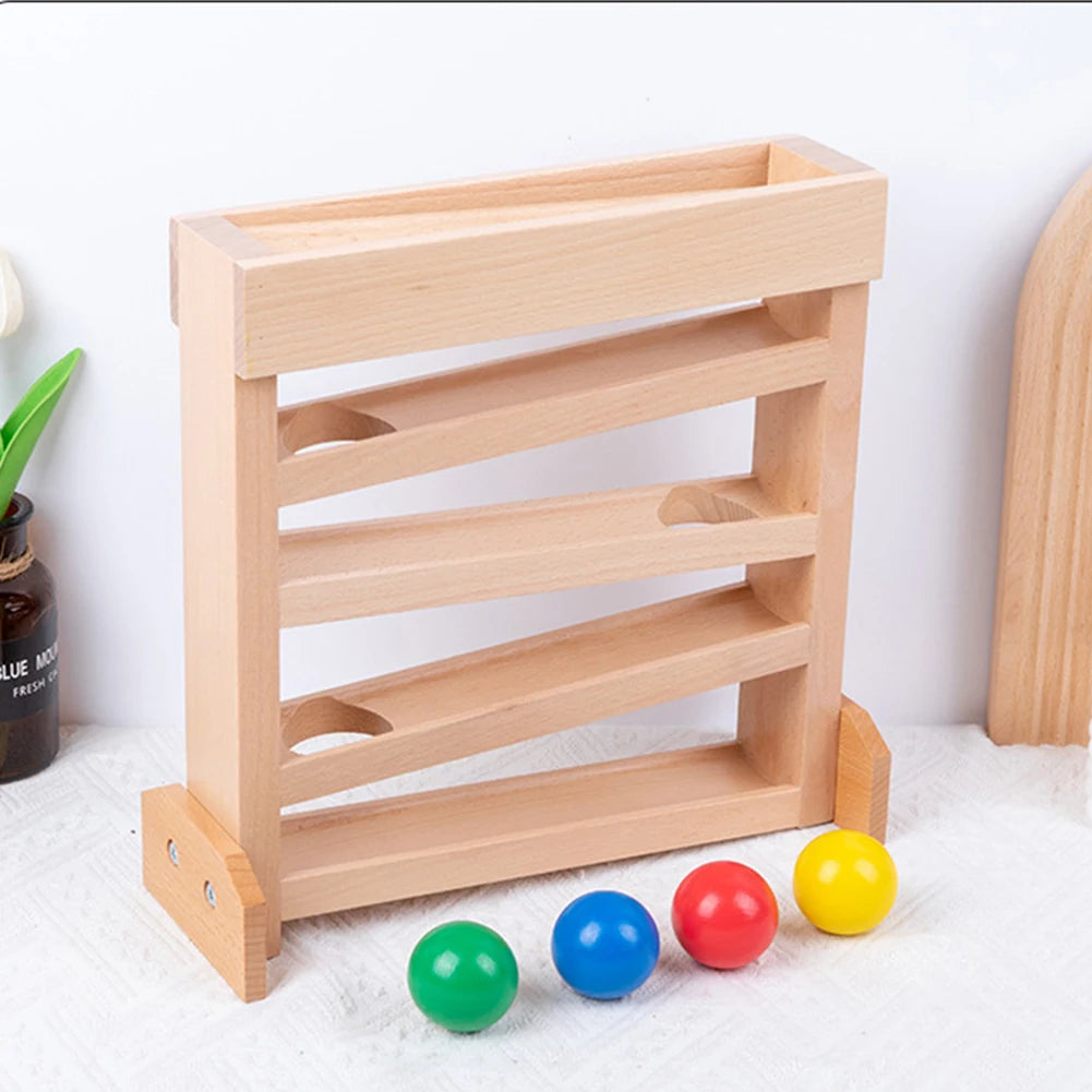 Montessori Tracker Ball Maze Montessori Tracker Ball Drop Toys Great Birthday Gift Wooden Ball Tracker for Babies for Boys Girls