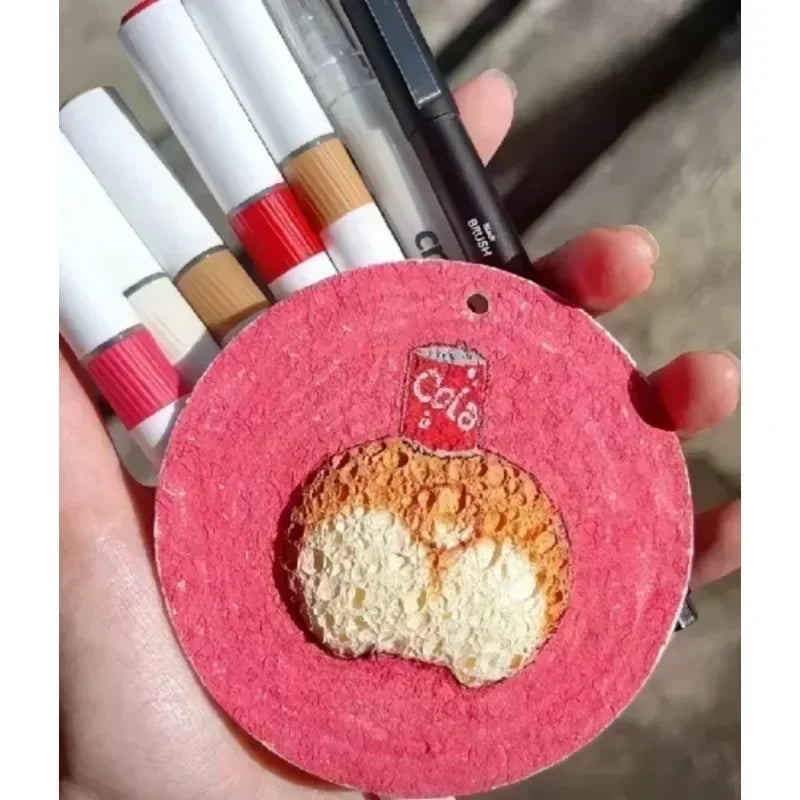10/100Pcs 3D Drawing Magic Canvas Sponge Kids DIY Kids Painting Paper 3D Art Drawing Paper for Kids DIY Painting