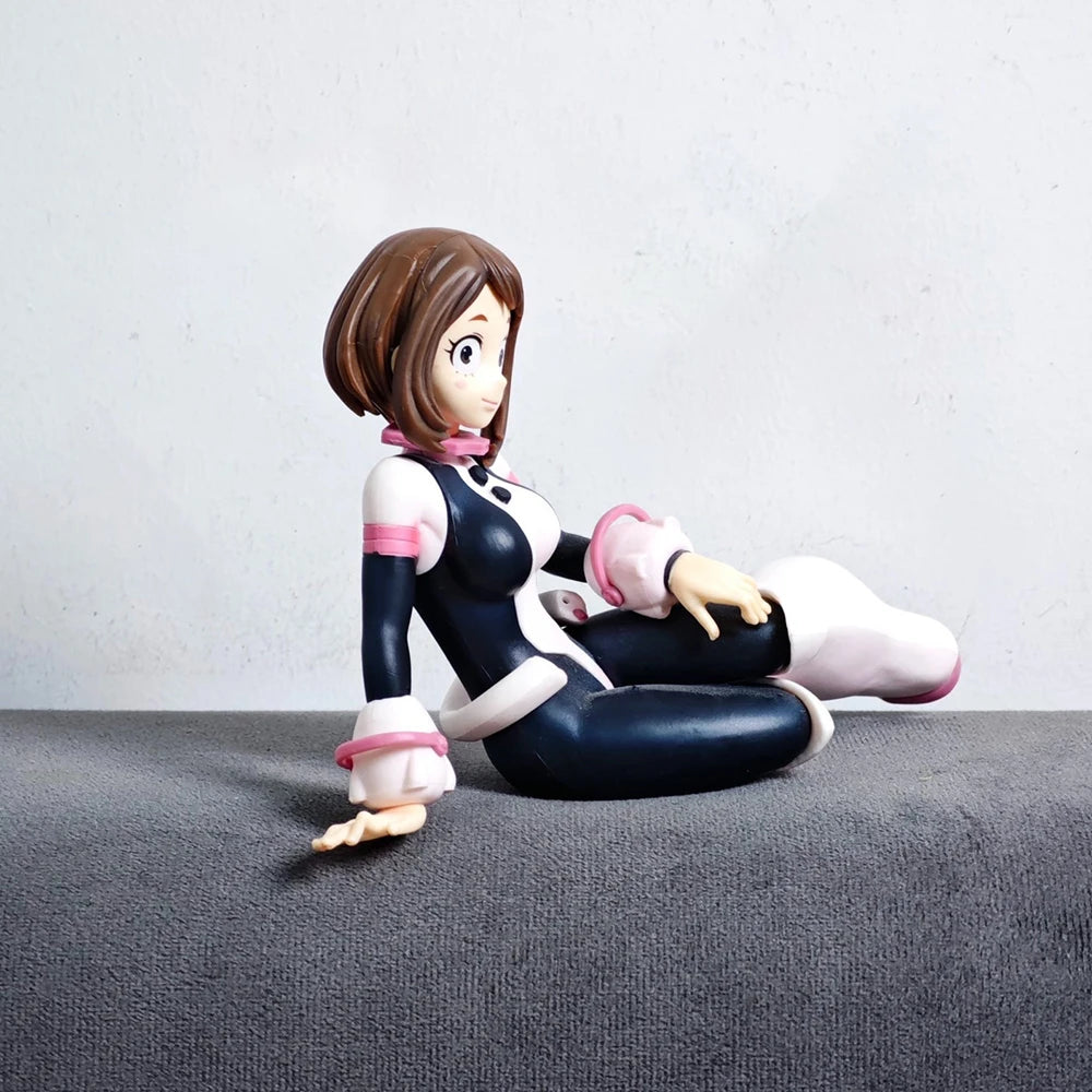 MHA Hero Academia toga himiko Figurine Collection anime Doll Toys Uraraka Ochako Sitting Action Figure Model Boy Girl gift 10cm