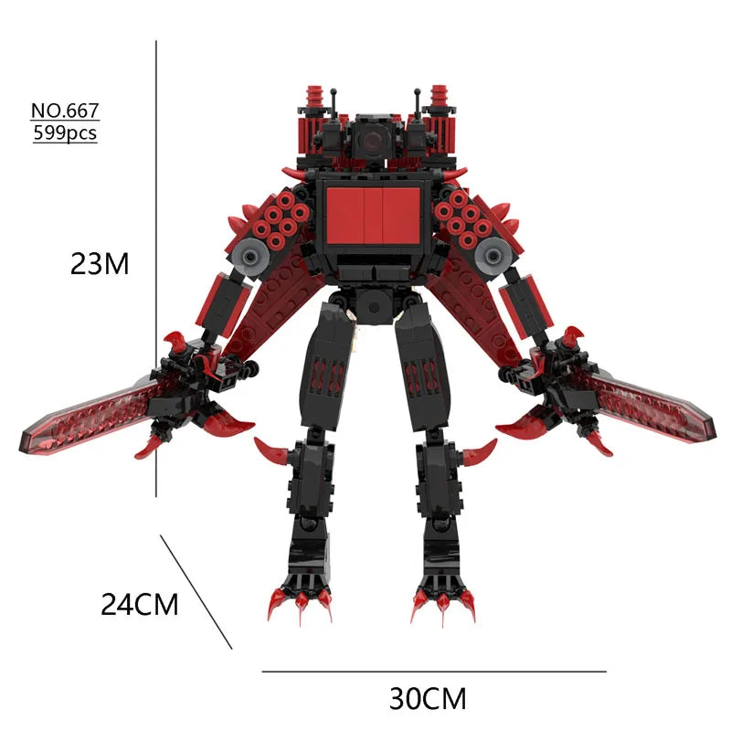 Christmas toys Skibidi Toilet The Audio Man and Camera Titan Man Speakerman Moc Building Blocks For lego Toys DIY Bricks Toy Set