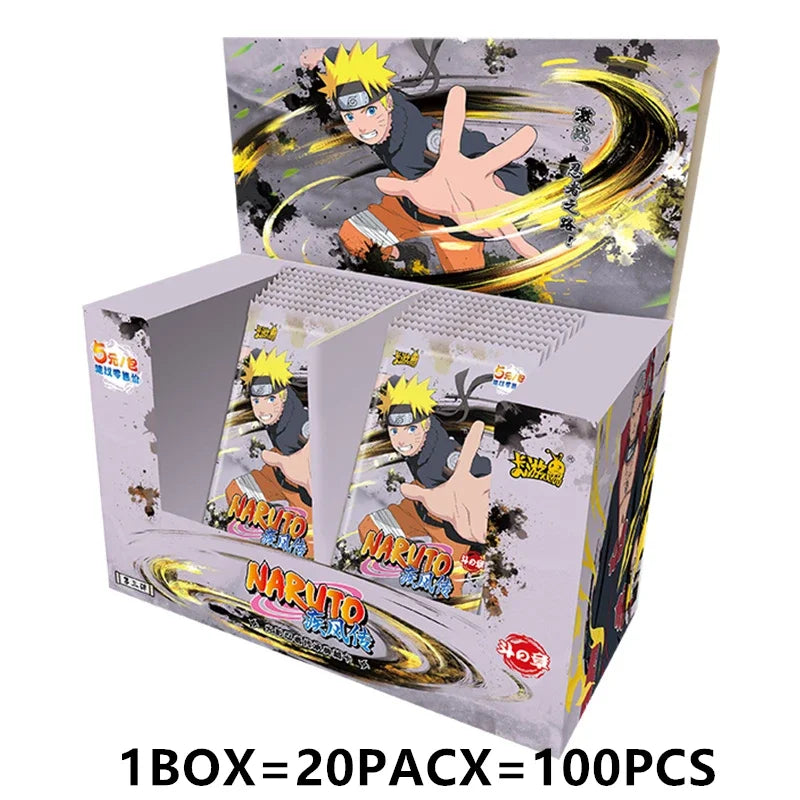 KAYOU Naruto Cards Vortex Collectible Card Games Anime Party Playing Toys Kids Album Collection Children Gift Hobby Boxes Paper