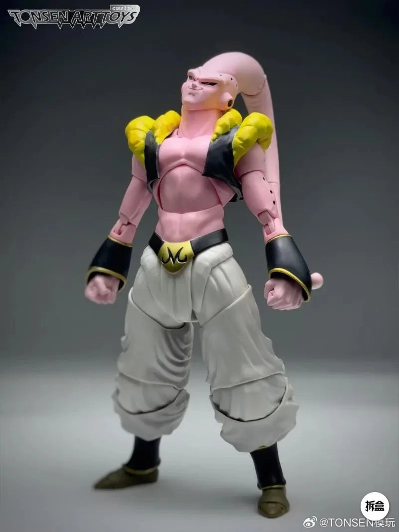 Dragon Ball Anime Action Figures Brinquedos, S.H.Figuarts, SHF, Malevolência Adolescente, Majin Buu, Conjunto De Headsculpt