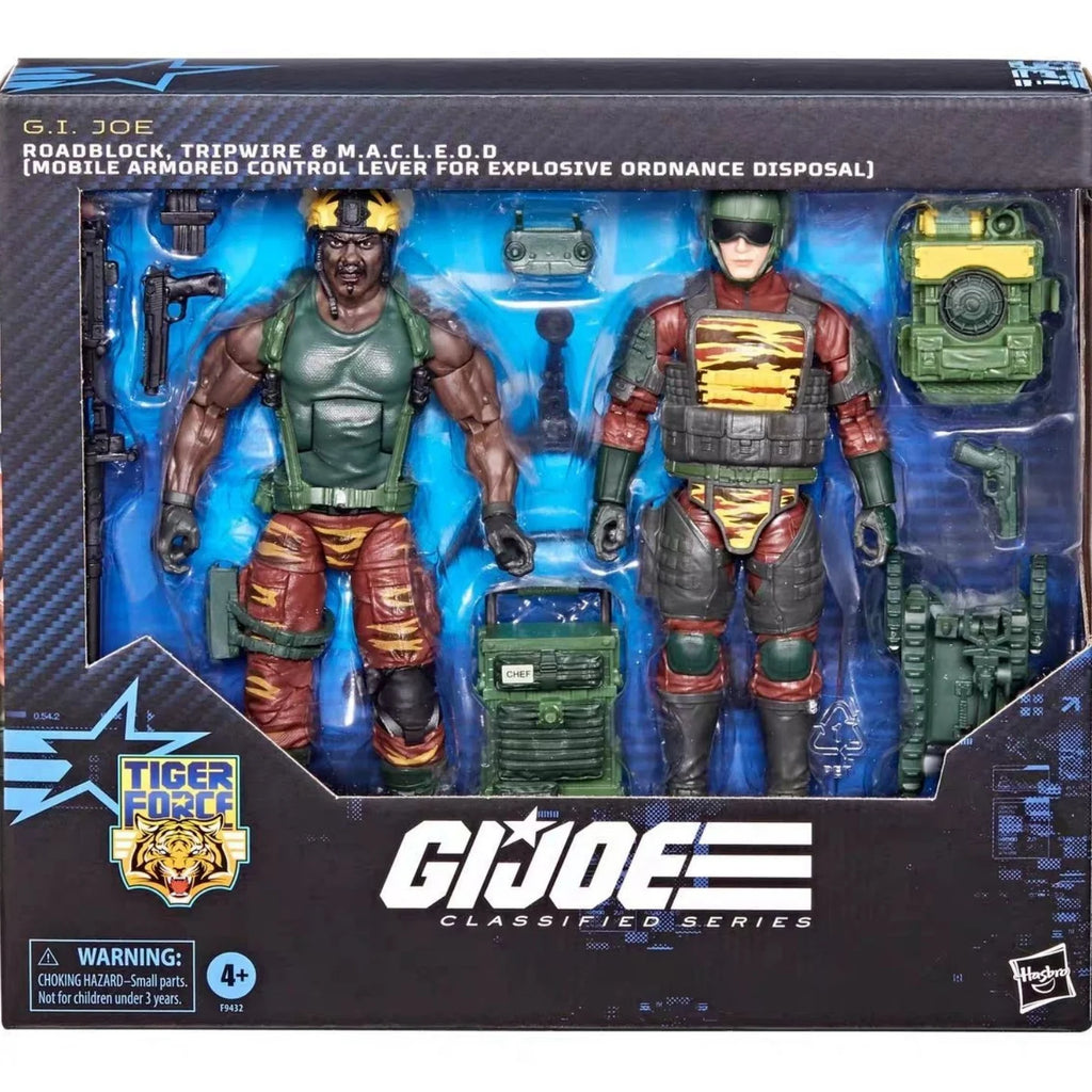 Hot Original Version G.I. Joe Gi Joe Classified Series 6" 126 Tiger Force Roadblock Tripwire Macleod Action Figure Model Toy