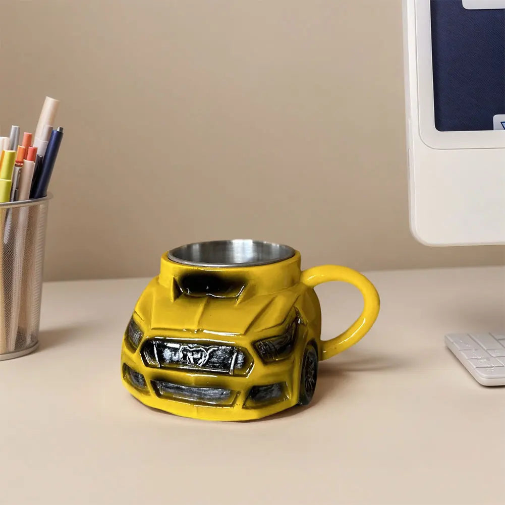 New Car Shaped Coffee Mug Creative Coffee Cup Funny Tea Cup Novelty Drinkware Gifts for Men Boyfriend Dad Husband Car Lovers