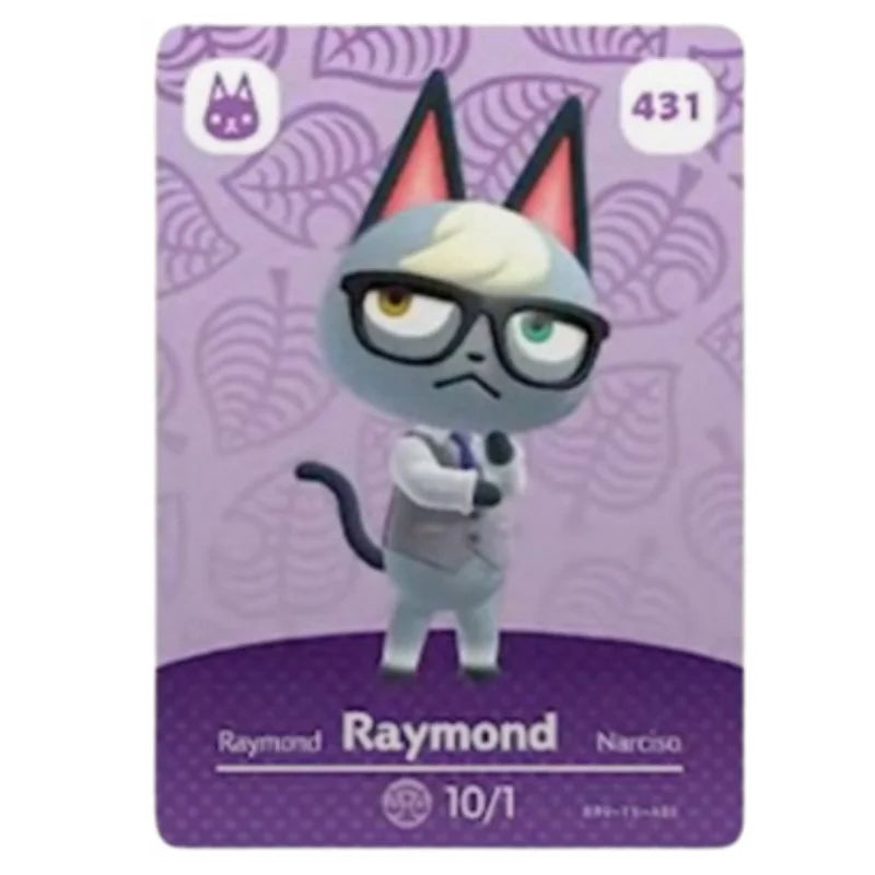 Hot Sanrio Game Animals Crossing New Horizons Amiibo Card Ankha Marshal Maple NS Switch 3DS Game NFC Cards Series 1 2 3 4 5